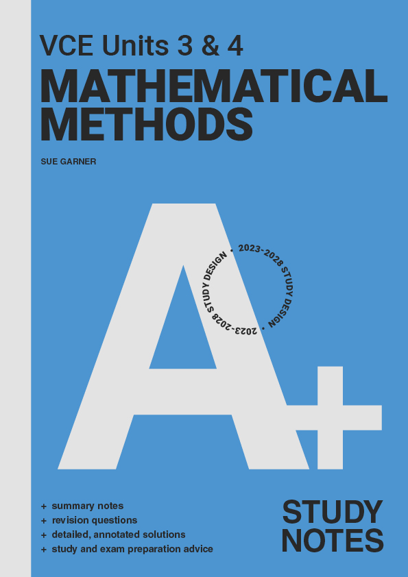 A+ VCE Maths Methods Study Guides